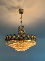 La Palwa Hollywood Regency kroonluchter 6 lampen, Huis en Inrichting, Lampen | Kroonluchters, Ophalen of Verzenden, Gebruikt, Glas