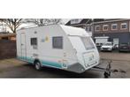 Eifelland Sunshine 440 tf BOVAG FRANS BED, Caravans en Kamperen, Caravans, Kachel, Bedrijf, Treinzit, 750 - 1000 kg