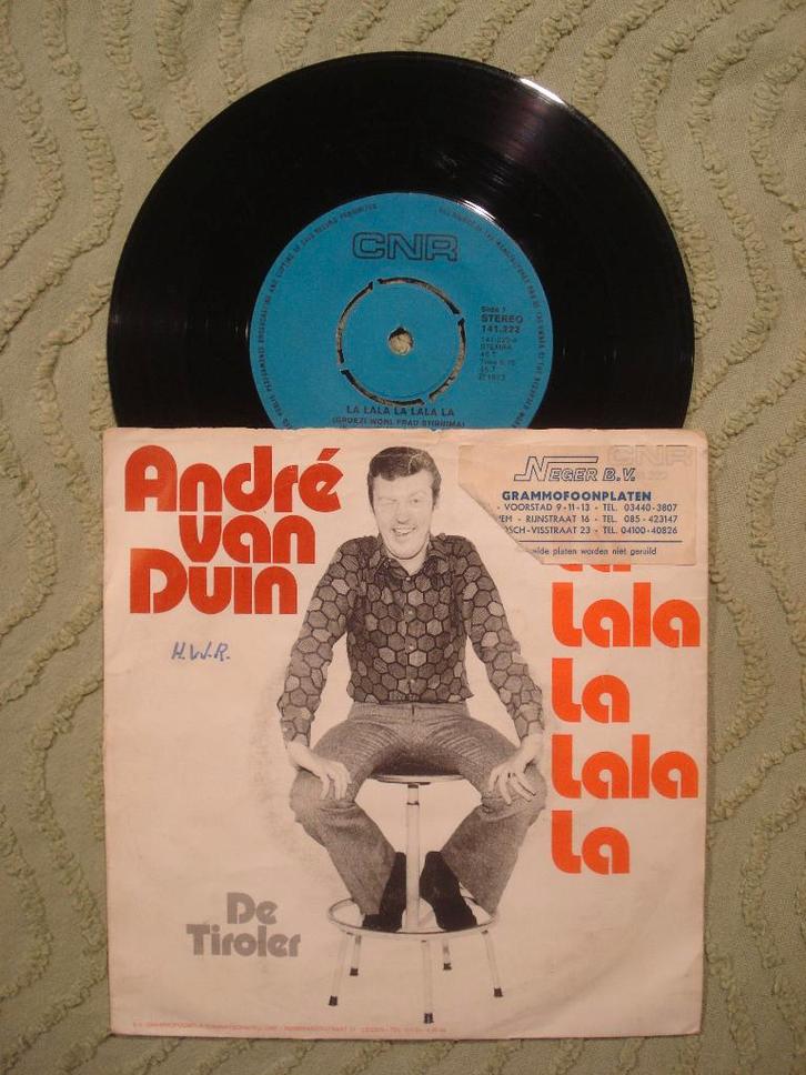 André van Duin 7" Vinyl Single: ‘La lala la lala la’ (NL), Cd's en Dvd's, Vinyl Singles, Gebruikt, Single, Nederlandstalig, 7 inch