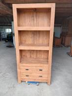 Showroommodel Teak Wandkast 90 cm, Huis en Inrichting, Kasten | Wandmeubels, Ophalen, Met plank(en), 200 cm of meer, Teakhout