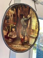 Raamhanger glas in lood: De Glasemaaker., Antiek en Kunst, Ophalen