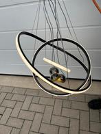 Moderne LED Hanglamp - Zwarte Ringen met Verlichting, Overige materialen, ---, --, 50 tot 75 cm