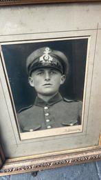 Oude foto van een Militair figuur, Ophalen of Verzenden, Marine, Nederland, Foto of Poster