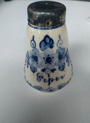 Delftsblauw Pepervaatje & Mini-potje beschikbaar voor biedingen