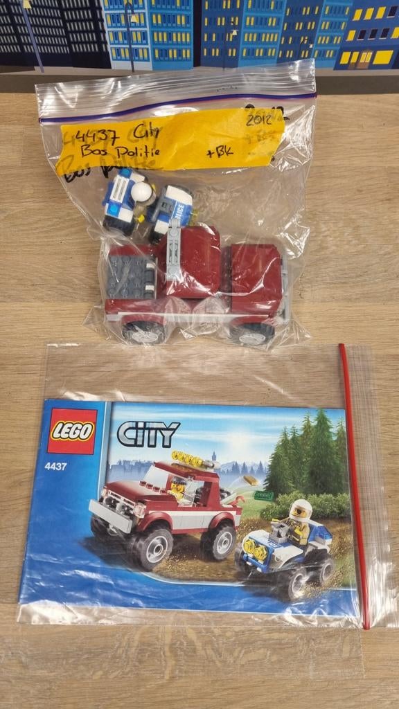 Lego City 4437 Bos Politie Quad, Ophalen of Verzenden, Zo goed als nieuw, Complete set, Lego