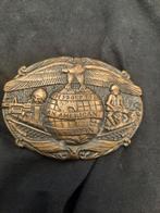 Vintage Brass Belt Buckle koper veteraan riem gesp VS USA, Kleding | Heren, Riemen en Ceinturen, Ophalen of Verzenden, Zo goed als nieuw