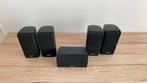 Set van 5 bose dual cubes zwart horizontale center speaker, Overige merken, 70 watt of meer, Gebruikt, Ophalen of Verzenden