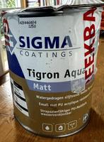 Sigma Coatings Tigron Aqua (mat) 1 liter, Minder dan 5 liter, Ophalen of Verzenden, Nieuw, Verf