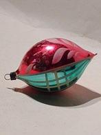 oude gekleurde druppel kerstbal / rood groen, Ophalen, Gebruikt