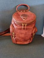 Vintage lederen tasje/rugtasje Borgo Cavalli made in Italy., Ophalen of Verzenden, Zo goed als nieuw, 25 tot 40 cm, 30 tot 45 cm