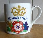 Queen Elizabeth II silver jubilee beker Burleigh Staffordshi, Verzamelen, Ophalen of Verzenden, Gebruikt, Buitenland, Servies