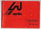 Aprilia 125 MX RC manual handleiding (AP05), Motoren, Handleidingen en Instructieboekjes, Aprilia