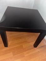 Zwarte bijzettafel ikea lack, Ophalen, Kunststof, Gebruikt, Vierkant