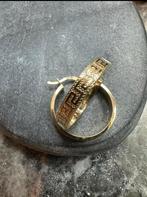 Prachtige 14k gouden Versace oorbellen, Ophalen of Verzenden, Nieuw, Goud