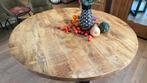 Ronde houten eettafel, Huis en Inrichting, Tafels | Eettafels, Gebruikt, 100 tot 150 cm, Rond, Ophalen of Verzenden