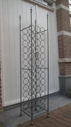 Groot WIJNREK smeedijzer 39 flessen flessenrek 169 cm. hoog., Huis en Inrichting, Woonaccessoires | Wijnrekken, Gebruikt, Ophalen of Verzenden