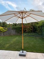 Houten Parasol creme 3 meter, Ophalen, Gebruikt, Stokparasol