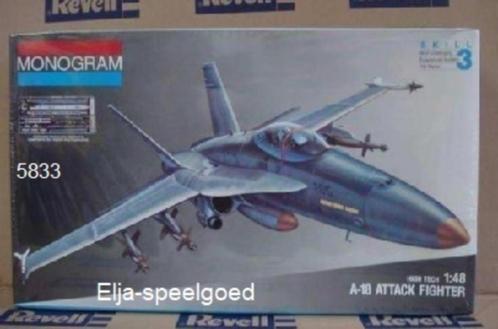 Monogram 1:48 A-18 F-18 Hornet 5833 modelbouw vliegtuig, Hobby en Vrije tijd, Modelbouw | Vliegtuigen en Helikopters, Nieuw, Vliegtuig