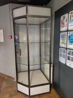 Vitrinekast glas, Huis en Inrichting, Ophalen, Gebruikt, 200 cm of meer, 50 tot 100 cm