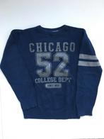 Donkerblauwe tricot trui Chicago 116 / 122, Kinderen en Baby's, Kinderkleding | Maat 116, Jongen, Trui of Vest, Gebruikt, Ophalen of Verzenden