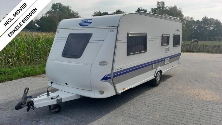 Nette Hobby 540 UL 2005 mover lengtebedden voortent luifel, Caravans en Kamperen, Caravans, Particulier, tot en met 4, 1250 - 1500 kg