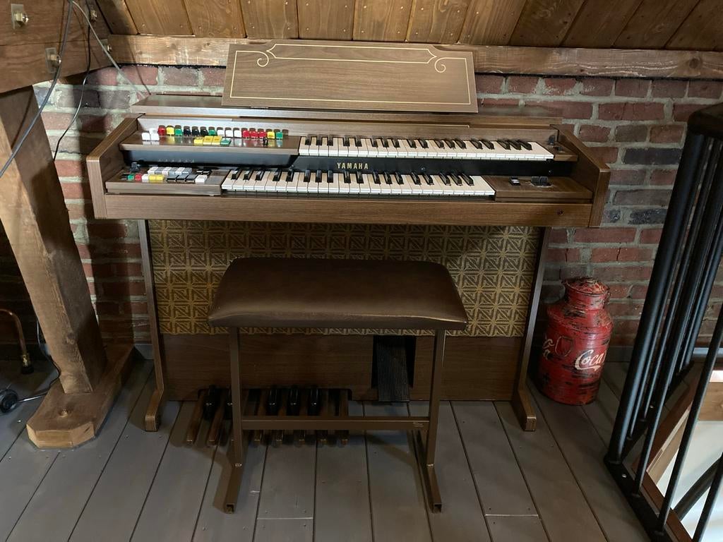 Yamaha elektrisch orgel met pedaal – vintage & werkend, Muziek en Instrumenten, Orgels, Ophalen, Gebruikt, 2 klavieren, Orgel