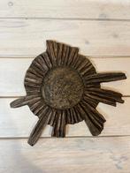 Vintage brutalist sunburst wand sculptuur, Ophalen of Verzenden, Gebruikt