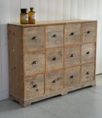 Ladekast, Opbergkast, Archiefkast, Vintage kast, Houten kast, 100 tot 150 cm, 5 laden of meer, 100 tot 150 cm, Ophalen of Verzenden