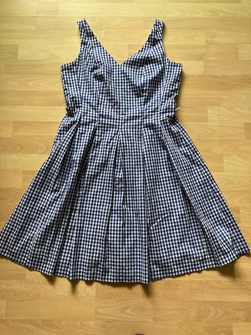 Nine-West mooie katoenen zomerjurk blauw/wit ruitje M zgan, Kleding | Dames, Jurken, Zo goed als nieuw, Maat 38/40 (M), Blauw