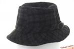 Vintage Vissershoed The Golden Cup zwartgrijs wolmix 54,5 XS, Kleding | Heren, Hoeden en Petten, The Golden Cup, Hoed, Ophalen of Verzenden