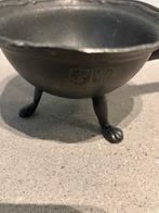 Antieke Tinnen Sauspan met Houten Handvat, Ophalen of Verzenden