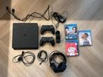 Playstation 4 Slim Complete Set, Spelcomputers en Games, Ophalen, Met 2 controllers, Original, 500 GB