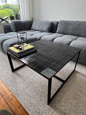 Vierkante salontafel 80x80 cm | met tegels 