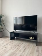Zwart TV meubel, Ophalen, Gebruikt, 100 tot 150 cm, 50 tot 100 cm