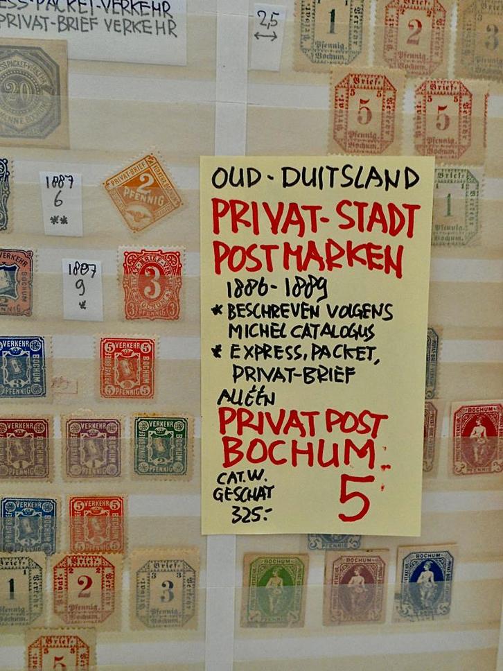 52 OUD DUITSLAND PRIVAT STADT 5/6, Postzegels en Munten, Postzegels | Volle albums en Verzamelingen, Buitenland, Ophalen of Verzenden