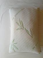 Bamboe hoofdkussen, Huis en Inrichting, Slaapkamer | Beddengoed, Ophalen, Eenpersoons, Wit, Zo goed als nieuw