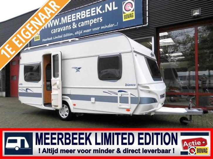 Fendt Bianco 470 TFB +MOVER +UNICO VERONA ETC, NIEUWSTAAT!, Caravans en Kamperen, Caravans, tot en met 4, 1000 - 1250 kg, Rondzit