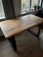 Mangohout eettafel of bureau (140x80), Ophalen, 100 tot 150 cm, 50 tot 100 cm, Zo goed als nieuw