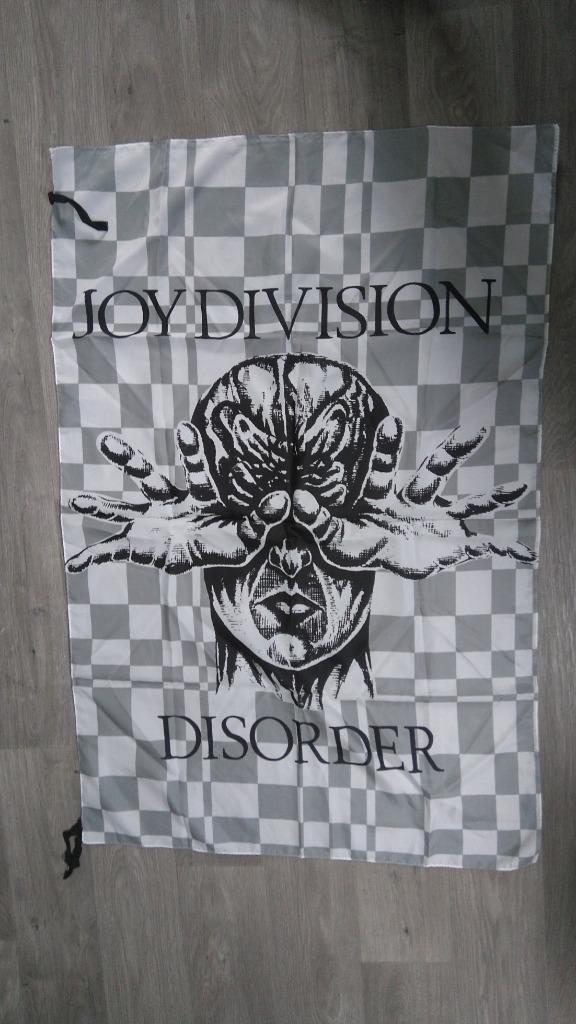 Joy Division Disorder muziek band group logo vlag rock pop, Verzamelen, Muziek, Artiesten en Beroemdheden, Zo goed als nieuw, Ophalen of Verzenden