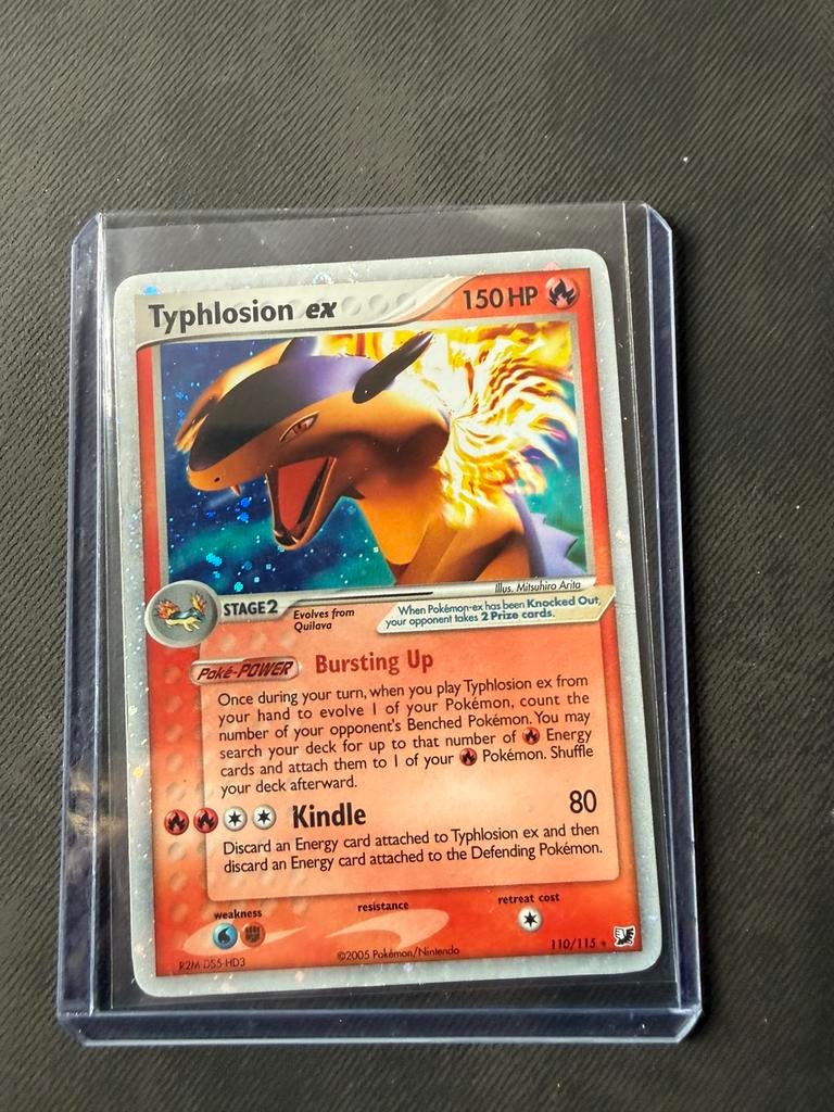Typhlosion ex 110/115 holo, Ophalen of Verzenden, Zo goed als nieuw