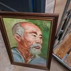 Olieverf portret van een oude man, Ophalen of Verzenden