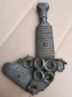Antieke Khanjar uit Oman met schede en zilver beslag., Ophalen of Verzenden, Overige soorten, Nederland, Mes of Dolk