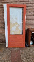 GRATIS Houten buitendeur, Doe-het-zelf en Verbouw, Deuren en Horren, Ophalen, Gebruikt, 80 tot 100 cm, Buitendeur