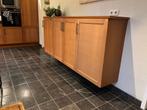 Wandkast hangend kersenhout 213x91x37,5 cm (bhd), Huis en Inrichting, Kasten | Wandmeubels, Ophalen, 100 tot 150 cm, Zo goed als nieuw