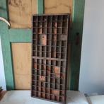 Letterbak origineel hout antiek la 82 x 36 x 4 cm vakkenkist, Ophalen of Verzenden