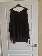 Te koop zwart dames truitje met vlindermouwen, merk Milleniu, Kleding | Dames, Truien en Vesten, Maat 38/40 (M), Zwart, Zo goed als nieuw