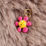 Bedel rvs hanger stainless steel charm flower smiley bloem, Overige merken, Overige materialen, Verzenden, Nieuw