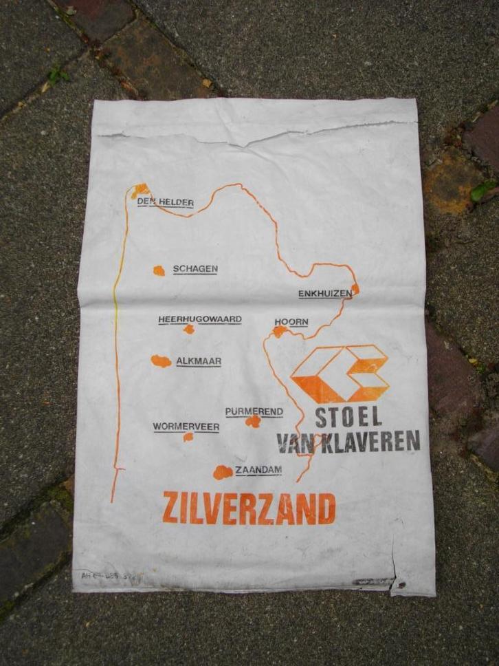 Stoel Van Klaveren - Zilverzand - oude verpakking, Verzamelen, Merken en Reclamevoorwerpen, Gebruikt, Verpakking, Ophalen of Verzenden