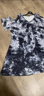 Tuniek 56/58 Kelly Felder met open schouder, zwart/grijs/wit, Nieuw, Blouse of Tuniek, Zwart, Kelly Felder