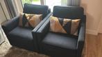Twee zwarte Olav, keijser en co, Eric kuster fauteuils, Huis en Inrichting, Ophalen, Zo goed als nieuw, 75 tot 100 cm, 50 tot 75 cm